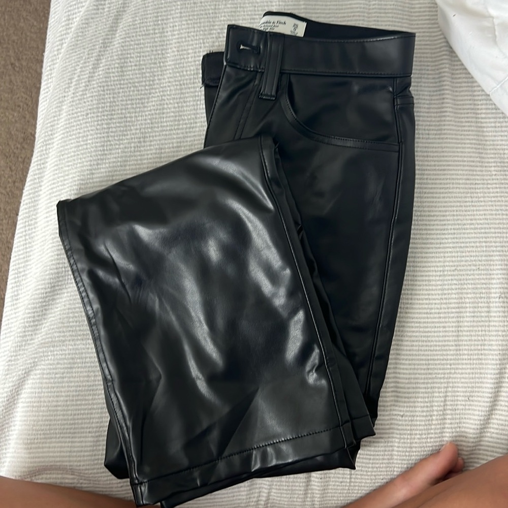 Abercrombie faux leather pants